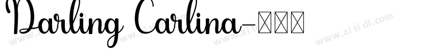 Darling Carlina字体转换